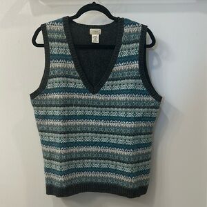 L. L. Bean Fair Isle Sweater Vest